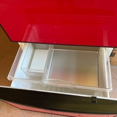 特注品　冷蔵庫　赤　2001年式の画像