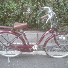 整備済み中古自転車　26インチ　税別￥9.980-　軽快車　レッド1126の画像