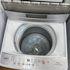 【ドリーム川西店限定】☆ジモティー見たよ割引☆ アクア/洗濯機/AQW-S4P/2024 クリーニング済み 【2125560000035463】の画像