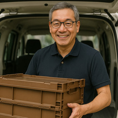 日給保証の早朝案件！毎日固定のルート配送ドライバーの画像