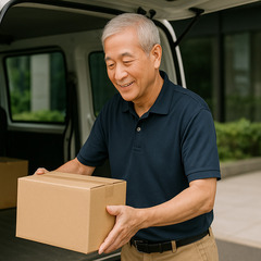 日給保証の早朝案件！毎日固定のルート配送ドライバーの画像