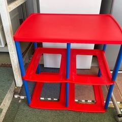 【リサイクルサービス八光】幅56㎝　和泉化成 収納家具 キッズ ビックバスケット4型 キャスター付きの画像