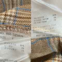 【新品】Ray Cassin チェック柄ショートパンツ ウエストゴム  フリーの画像