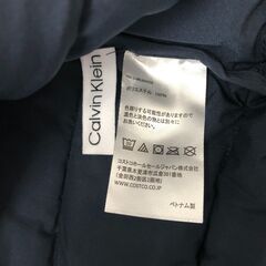AQ）Calvin Klein カルバンクライン メンズ ダウンジャケット ネイビー Sの画像