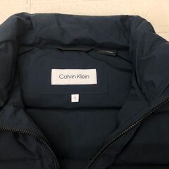 AQ）Calvin Klein カルバンクライン メンズ ダウンジャケット ネイビー Sの画像