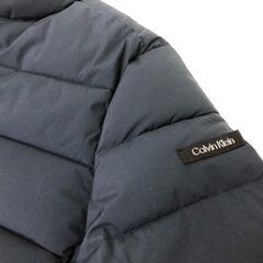 AQ）Calvin Klein カルバンクライン メンズ ダウンジャケット ネイビー Sの画像