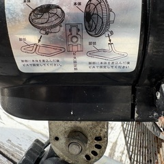 作業用扇風機の画像