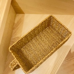 取っ手付き収納バスケット６個 の画像