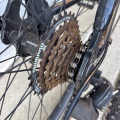 【整備士による点検済み】　☆前後中古タイヤ☆   　MARIN  クロスバイク　防犯登録料込価格︎‼︎の画像