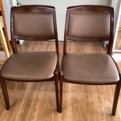 ダイニングチェア　二脚セット【町田市再生家具】252453の画像