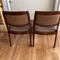 ダイニングチェア　二脚セット【町田市再生家具】252453の画像
