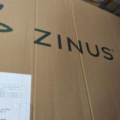 ZINUS メタル ウッド ベッドフレーム シングル Santiago ブラックの画像