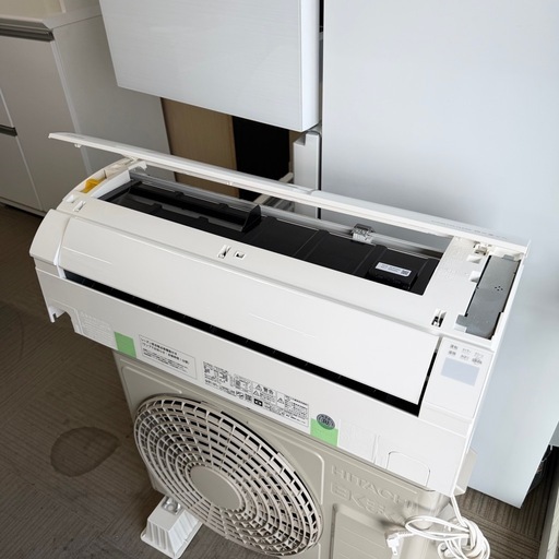 超美品‼️】日立 2023年製 6畳用エアコン(白くまくん) ソフト除湿 内部