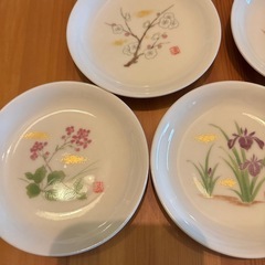 花柄絵皿の画像