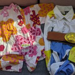 【女児】レギンス、浴衣、レインコート等まとめて（3−5歳サイズが主です）の画像