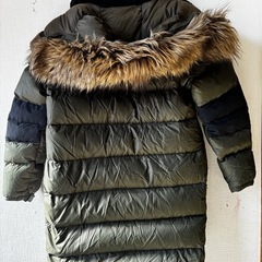 ノースフェイス　メンズXS カーキ　800フィル　ウィンドストッパーの画像