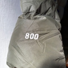 ノースフェイス　メンズXS カーキ　800フィル　ウィンドストッパーの画像