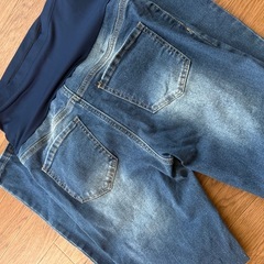 SHEIN マタニティー ダメージデニム ジーンズ sの画像
