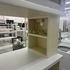 ★リユースのサカイ千葉中央店★ パモウナ レンジボード 白/グレー H197×D48×W120 クリーニング済み TC5505の画像