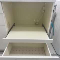 ★リユースのサカイ千葉中央店★ パモウナ レンジボード 白/グレー H197×D48×W120 クリーニング済み TC5505の画像