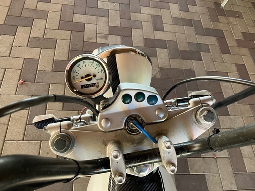 値下げ❗️SUZUKI バンバン200 NH41A スカチューン 社外マフラー　社外ハンドル　タックロールシート新品　ブレーキパッド新品　LEDテールライト