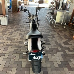 SUZUKI バンバン200 NH41A スカチューン 社外マフラー　社外ハンドル　タックロールシート新品　ブレーキパッド新品　LEDテールライトの画像