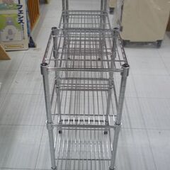 メタルラック 幅122cm テレビボード AVボード マルチラック オープンシェルフ 棚 ラック テレビ台 シェルフ 収納家具 収納棚 苫小牧西店の画像