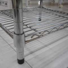 メタルラック 幅122cm テレビボード AVボード マルチラック オープンシェルフ 棚 ラック テレビ台 シェルフ 収納家具 収納棚 苫小牧西店の画像