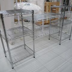 メタルラック 幅122cm テレビボード AVボード マルチラック オープンシェルフ 棚 ラック テレビ台 シェルフ 収納家具 収納棚 苫小牧西店の画像