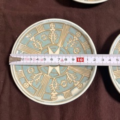 青緑　美濃焼　小皿　まとめ売りの画像