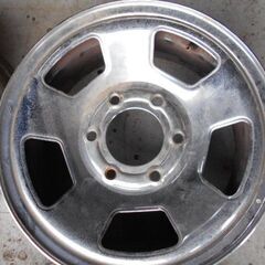 当時物4WDのメッキホイール15インチ、引取り限定になります。の画像