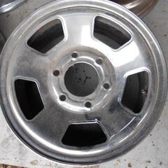 当時物4WDのメッキホイール15インチ、引取り限定になります。の画像