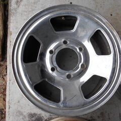 当時物4WDのメッキホイール15インチ、引取り限定になります。の画像