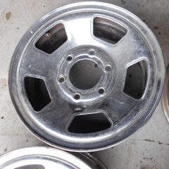 当時物4WDのメッキホイール15インチ、引取り限定になります。の画像