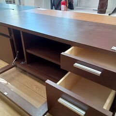 ★リユースのサカイつくば店★TK7454  TV台 ダークブラウン H43×D45×W150 クリーニング済みの画像