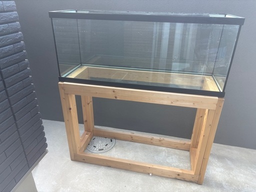 120センチ水槽　　ガラス水槽　水槽台セット