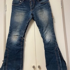 ✨ JEANS スノーボード/スキーパンツ (デニム調 ダメージ加工) ✨🏂🎿の画像