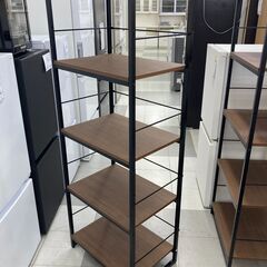 ★リユースのサカイ千葉中央店★  収納ラック 茶/黒 H161×D39×W58 クリーニング済み TC5508の画像