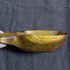 木製　パイナップル　形皿　丸型　まとめ売りの画像