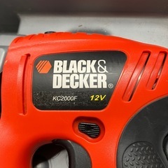 2511-665 BLACK＆DECKER マルチツール KC2000F 通電確認済み バッテリーの劣化具合・寿命不明 ※付属品一部不足 中古の画像