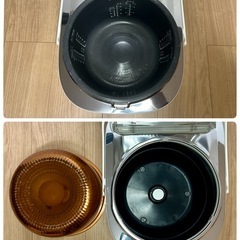 【状態良 クリーニング済】IHジャー炊飯器 10合炊き Panasonic SR-HX186 IH大火力おどり炊き ダイヤモンド銅釜【現金 PayPayお支払い出来ます】の画像