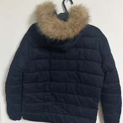 ZARA メンズ デニム ダウンジャケット Mの画像