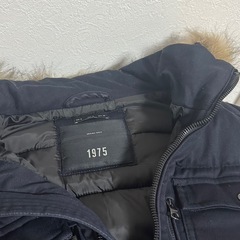 ZARA メンズ デニム ダウンジャケット Mの画像