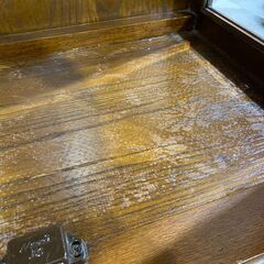 アンティーク調｜ハイバックミラー｜キャビネットの画像