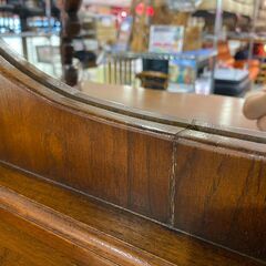 アンティーク調｜ハイバックミラー｜キャビネットの画像