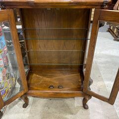 アンティーク調｜ハイバックミラー｜キャビネットの画像