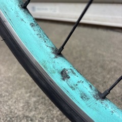 【整備士による点検済み】　☆前後中古タイヤ☆   　ビアンキ　クロスバイク　防犯登録料込価格︎‼︎の画像