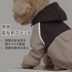 犬　レインコートの画像