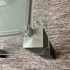 150×90cm　2段ガラステーブルの画像