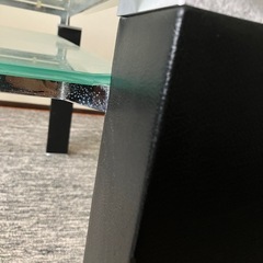 150×90cm　2段ガラステーブルの画像